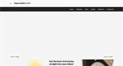 Desktop Screenshot of impeccablehealth.com