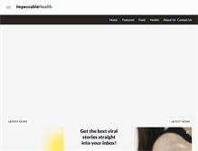 Tablet Screenshot of impeccablehealth.com